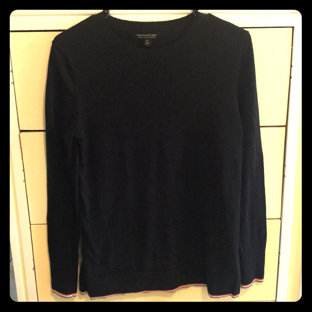 Banana Republic Extra Fine Merino Sweater Black S